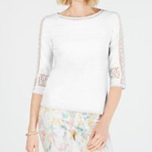 Charter Club 100% cotton White Top